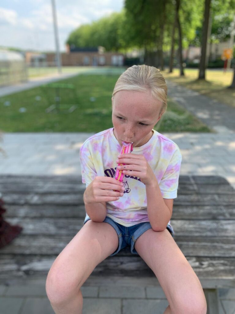 Sport-Bso Flekss Focus ijsje eten op locatie
