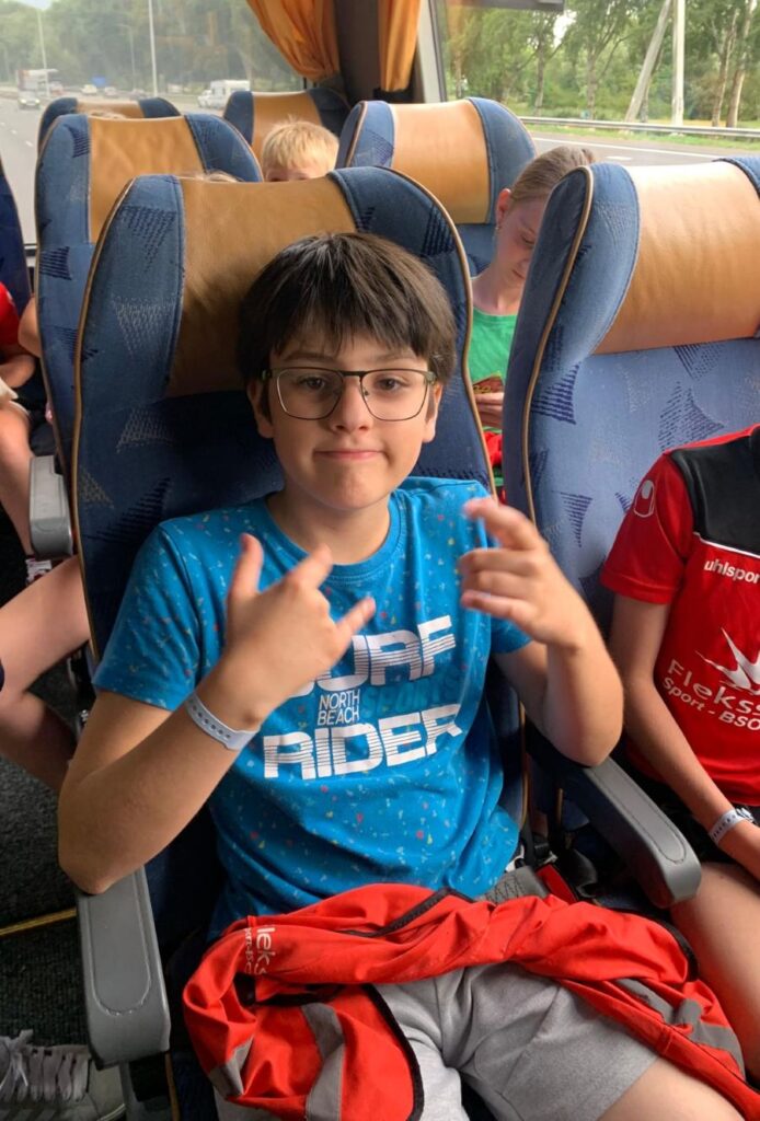 Sport-bso flekss focus in de touringcar naar dippie doe