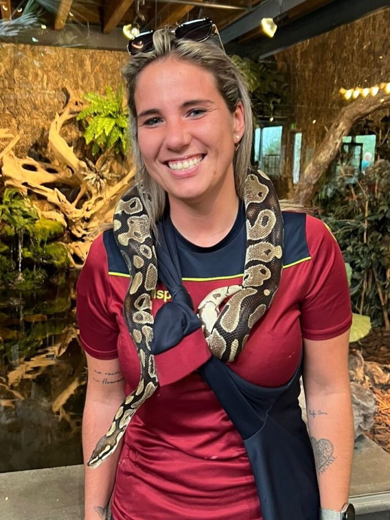 Juf Lindsay is niet bang!