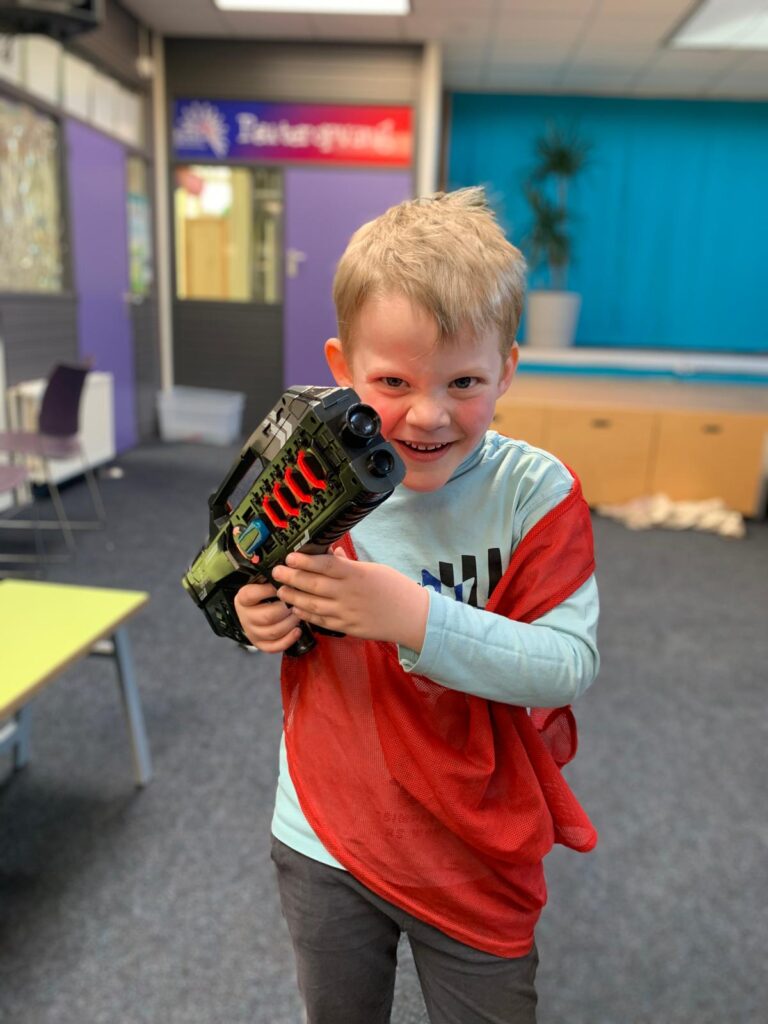 flekss zeggewijzer - lasergamen